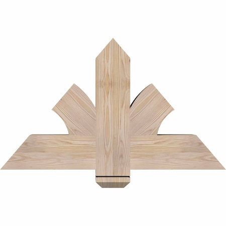 Ekena Millwork Redmond Smooth Timber Gable Bracket, Douglas Fir, 36"W x 21"H x 5 1/2"D x 5 1/2"F, 14/12 Pitch GBW036X21X0606RED00SDF